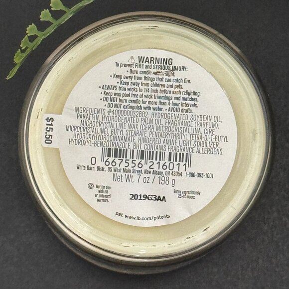 BBW Rose Water & Ivy White Barn Bath & Body Works Mason Jar Single Wick Candle - Picture 10 of 10